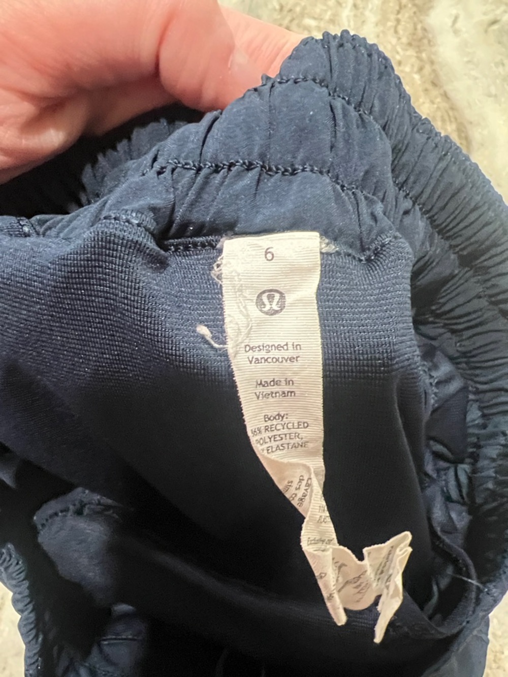 Lululemon Navy Athletic Running Shorts with Penn State Nittany Lions Logo - Picture 3 of 6